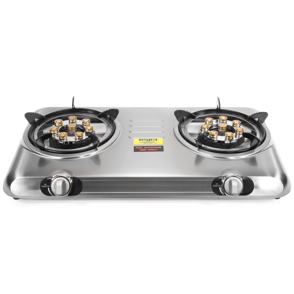 Barton 2 Burner High Pressure Propane Outdoor Stove & Reviews Wayfair